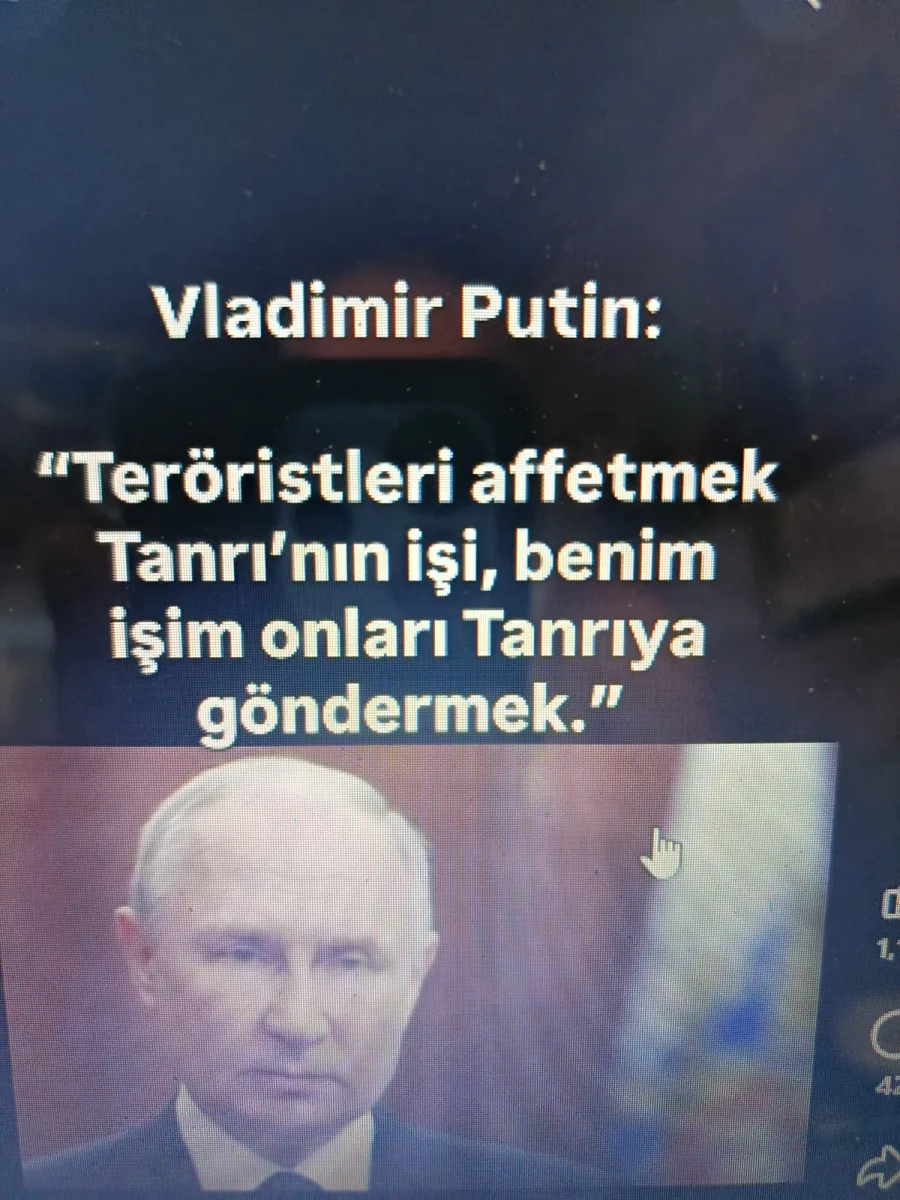 PUTİN'DEN TARİHE GEÇECEK SÖZ
